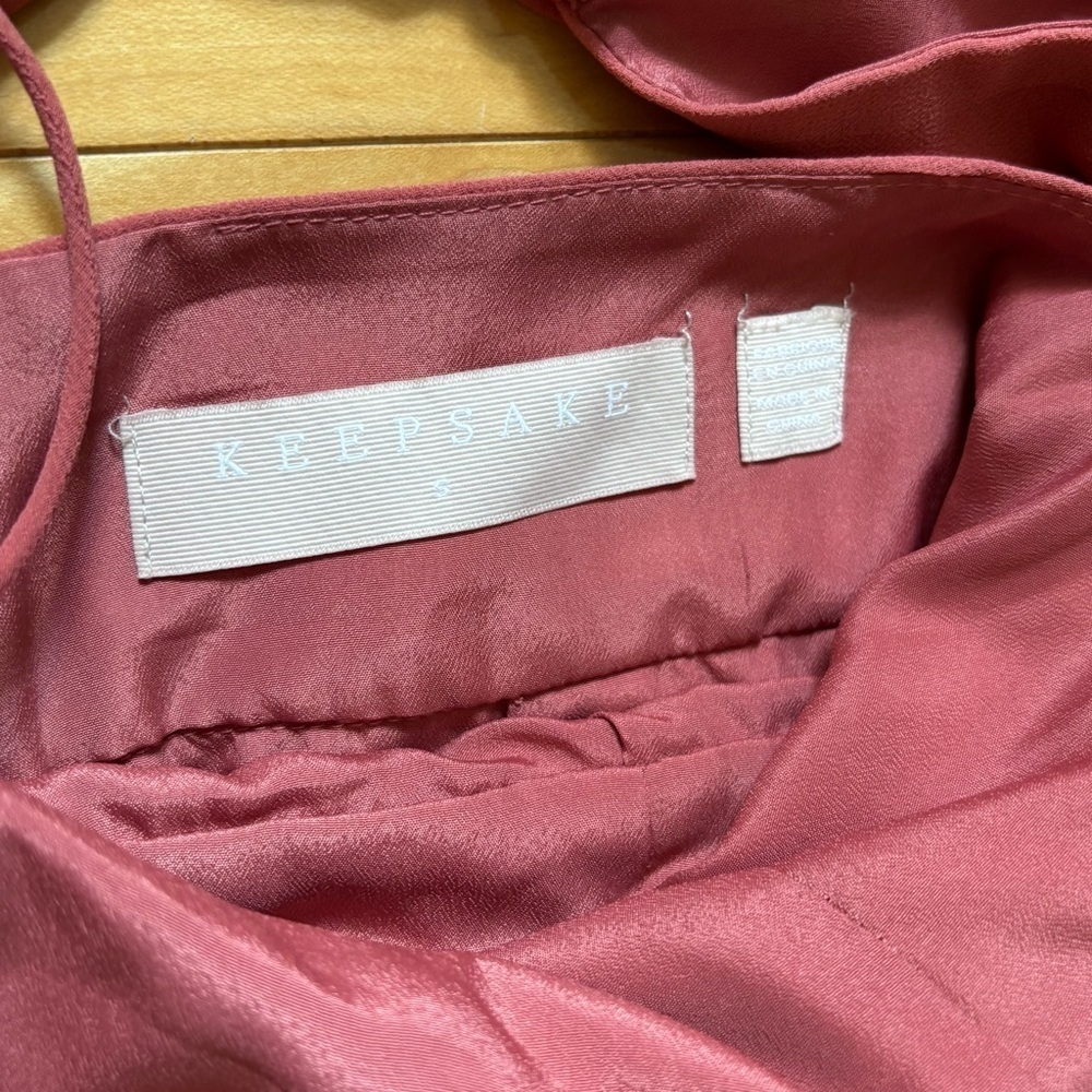 KEEPSAKE the label All Time High Dress In Paprika Pink Womens Size Small Midi - Picture 6 of 7